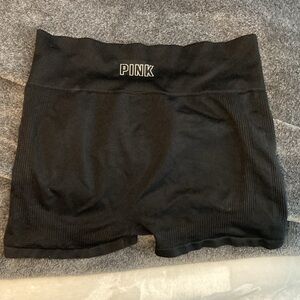 Victoria Secret PINK black spandex shorts